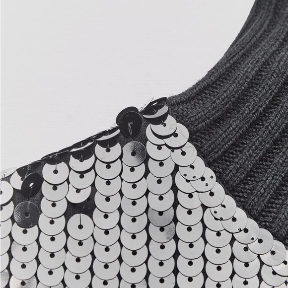 ZARA LONG LIMITED EDITION SEQUIN DRESS - Picture 11 of 13